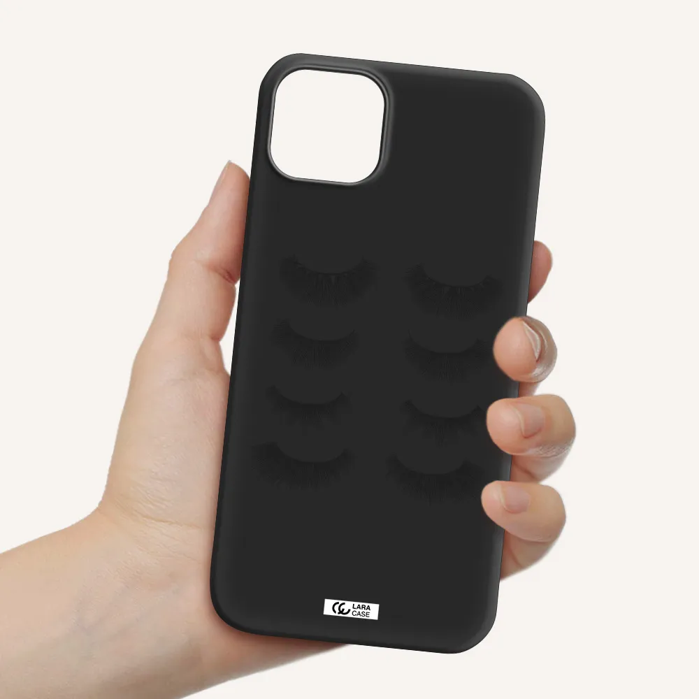 Eyelids Apple iPhone 14 plus Silicone black Case
