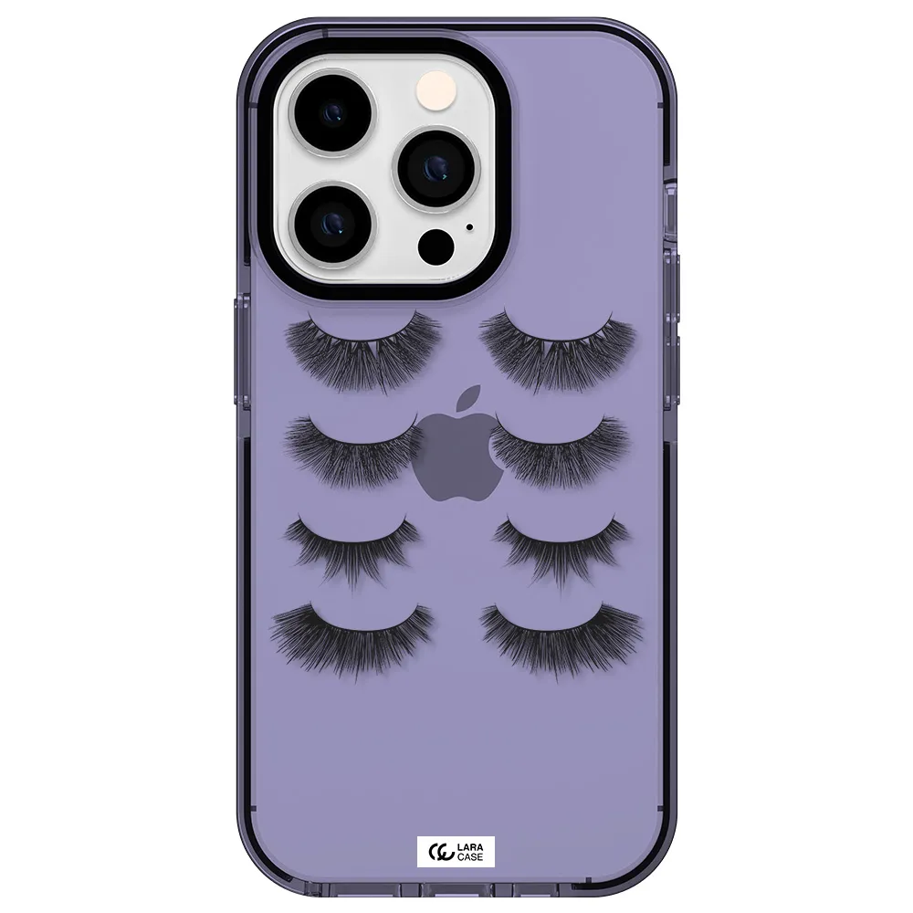 Eyelids Apple iPhone 14 pro impact Lilac Case