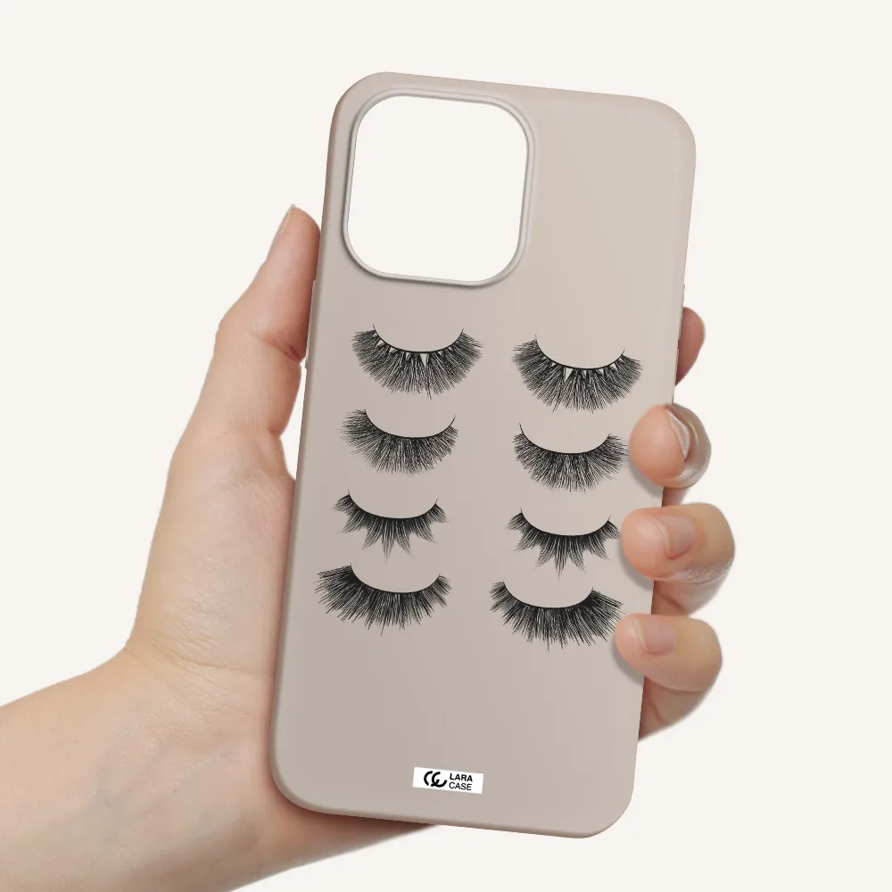 Eyelids Apple iPhone 14 pro max Silicone Stone Case