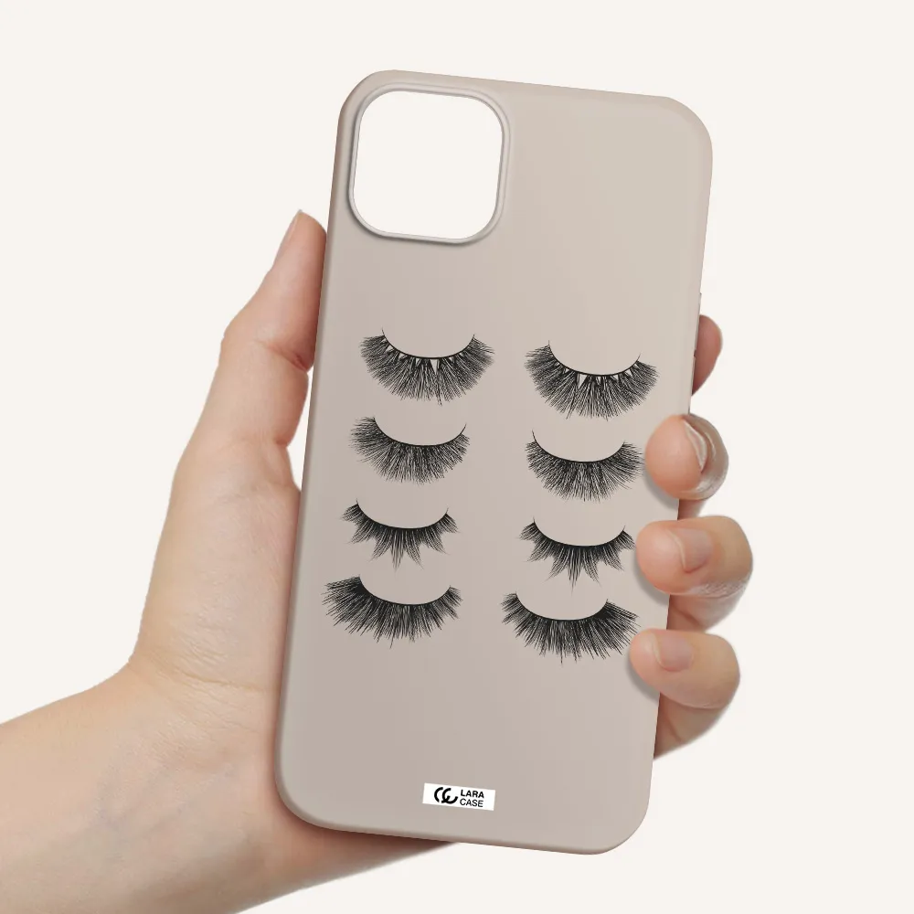 Eyelids Apple iPhone 14 Silicone Stone Case