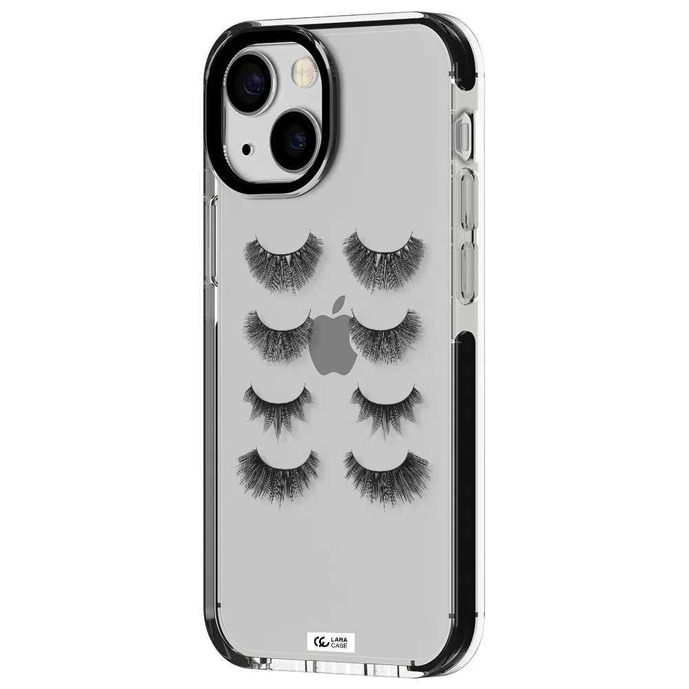 Eyelids Apple iPhone 15 impact black border Case