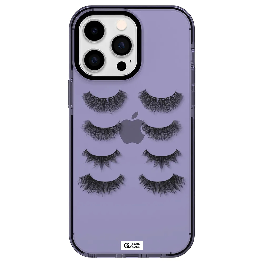 Eyelids Apple iPhone 15 Pro impact Lilac Case
