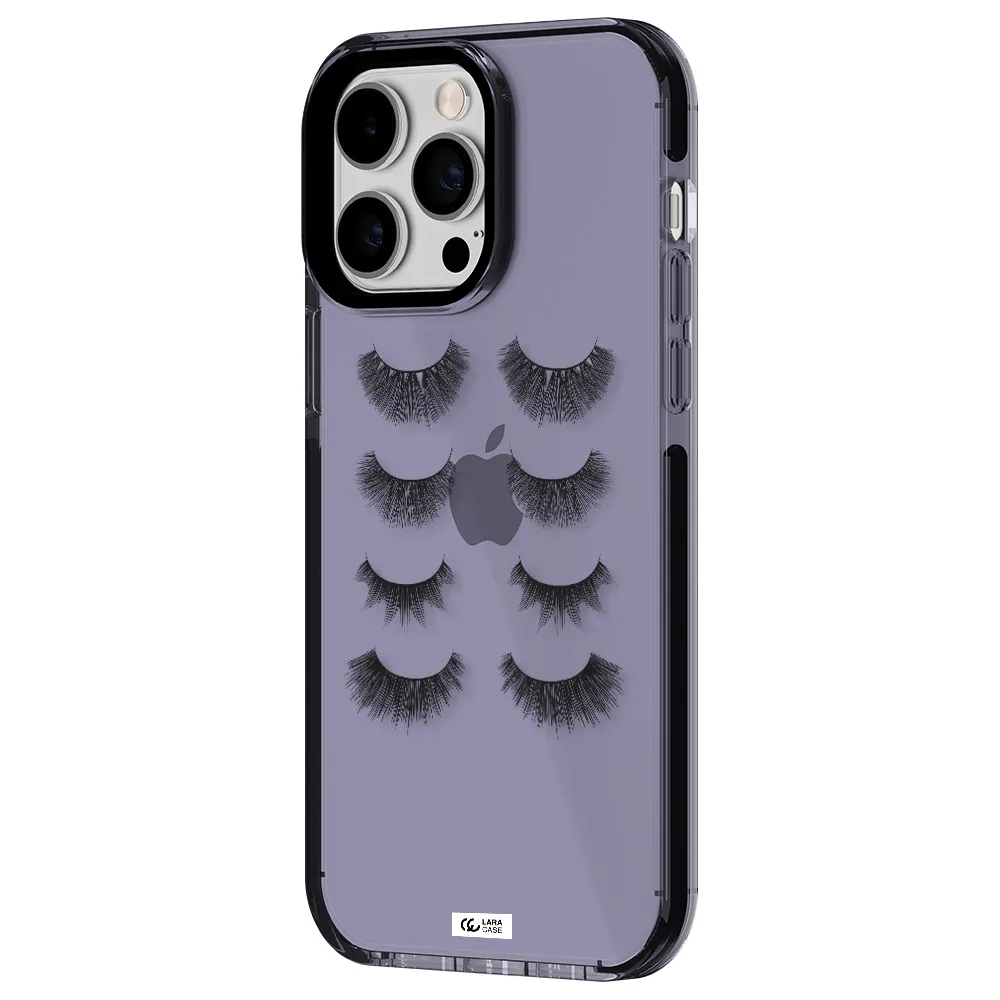 Eyelids Apple iPhone 15 Pro impact Lilac Case