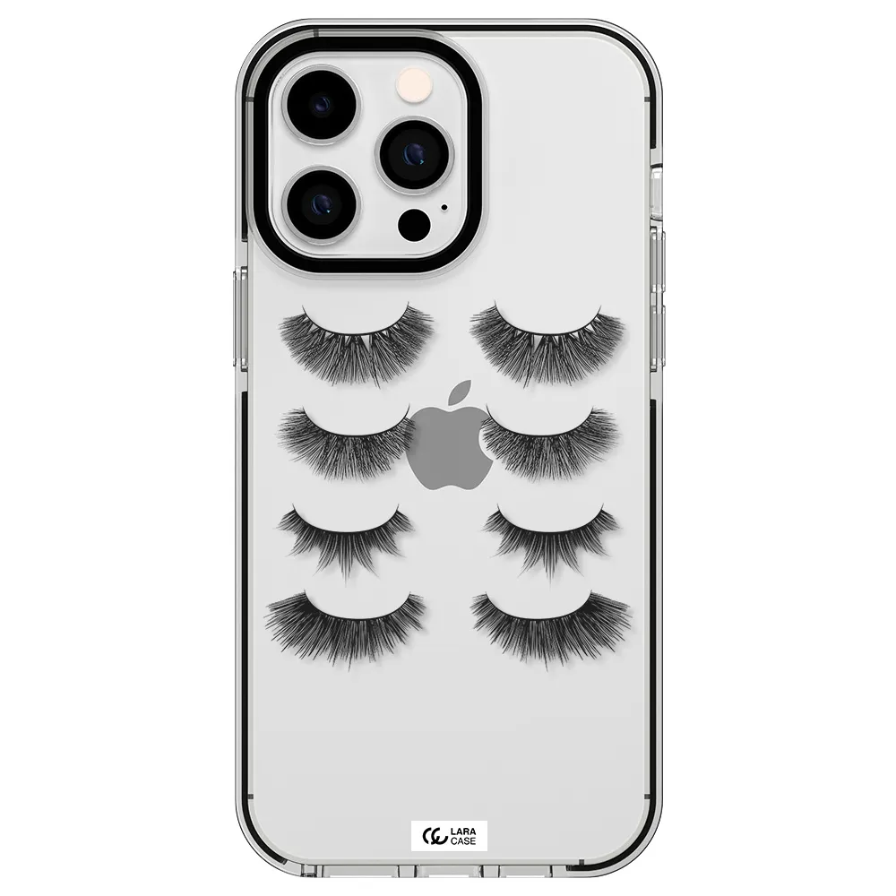 Eyelids Apple iPhone 15 Pro Max impact black border Case