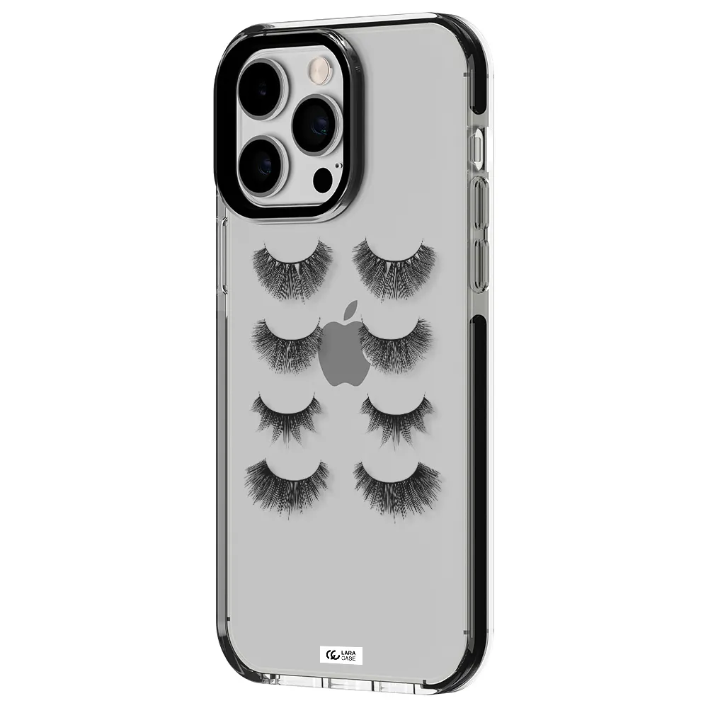 Eyelids Apple iPhone 15 Pro Max impact black border Case