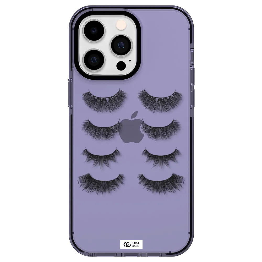 Eyelids Apple iPhone 15 Pro Max impact Lilac Case