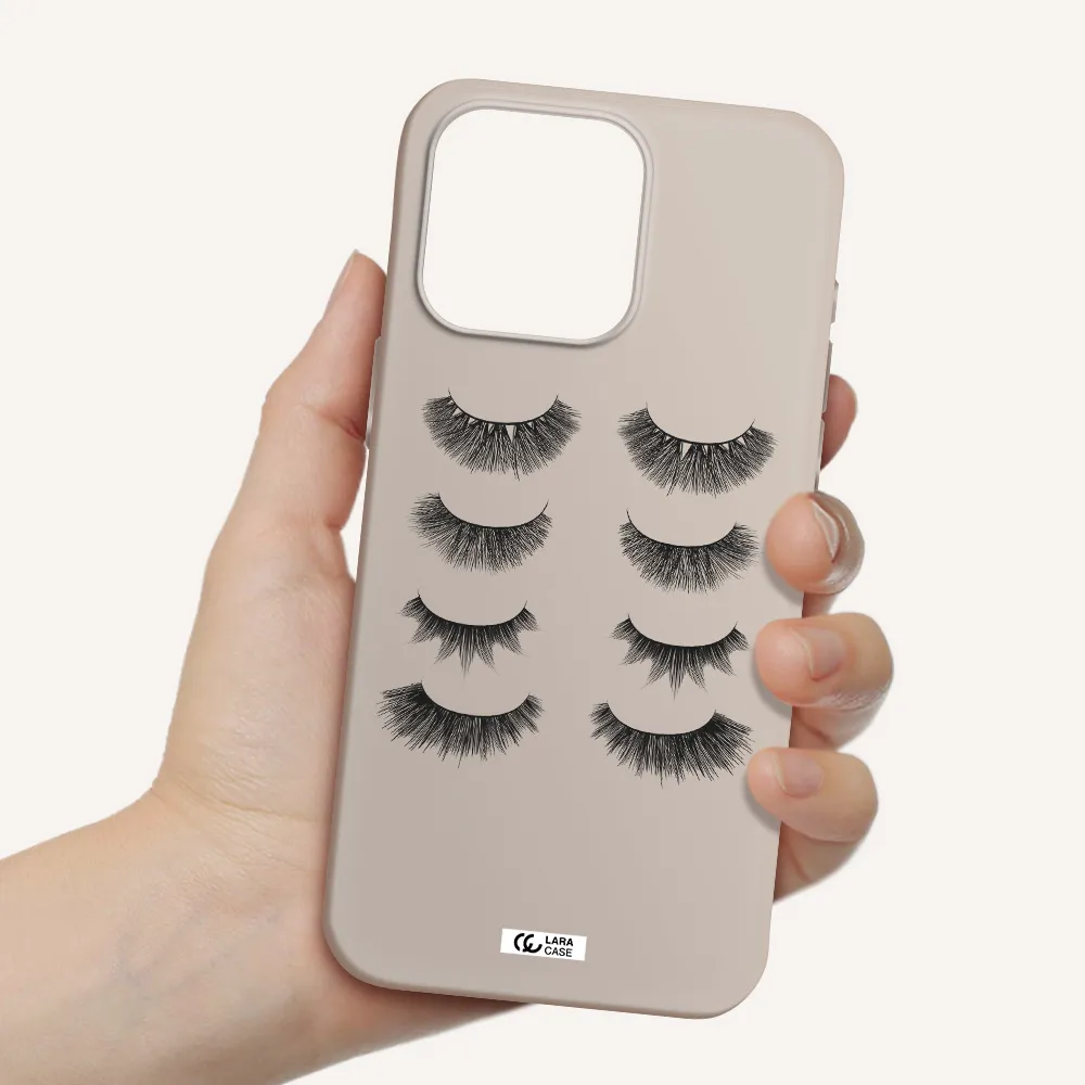 Eyelids Apple Iphone 15 Pro max Silicone Stone Case