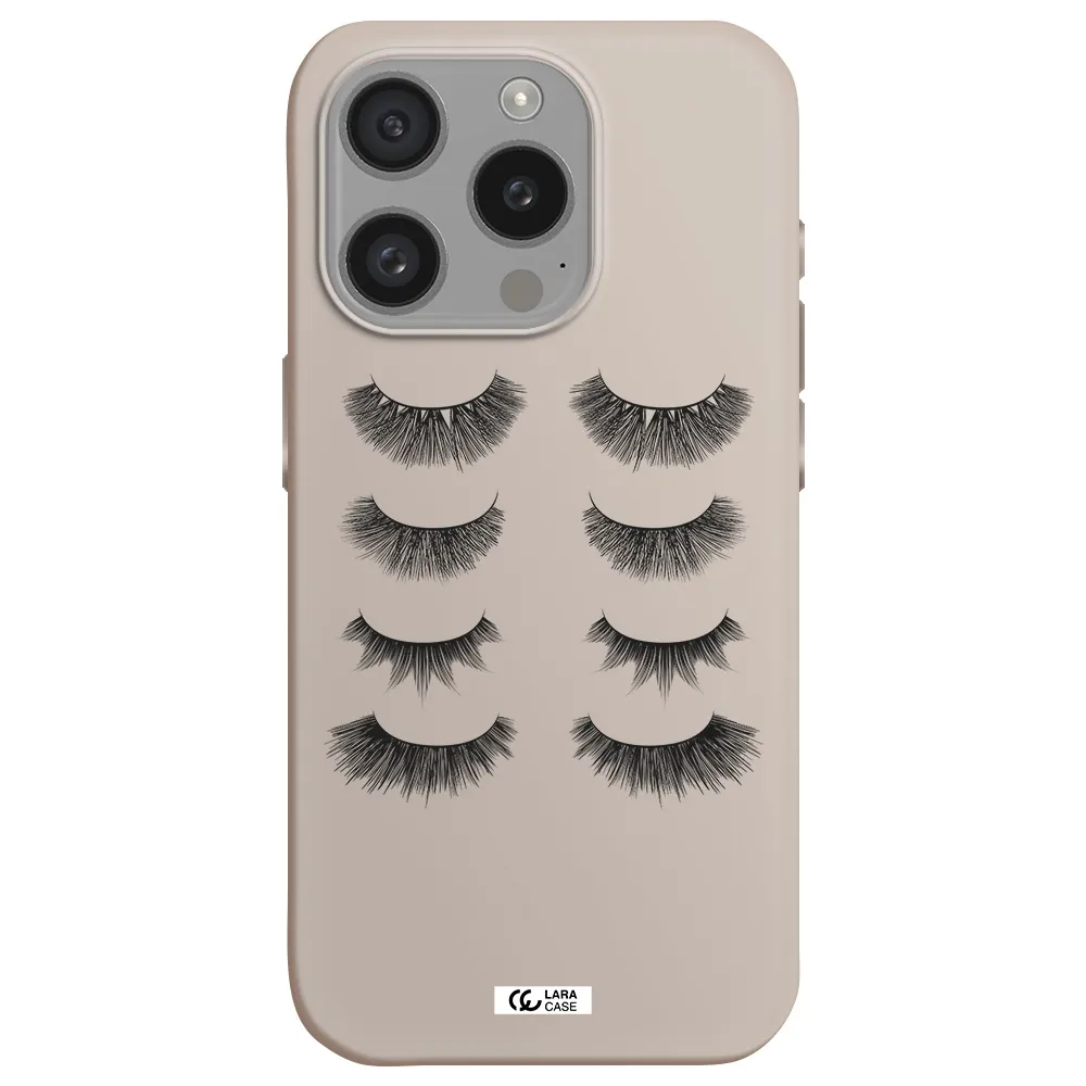 Eyelids Apple Iphone 15 Pro Silicone Stone Case
