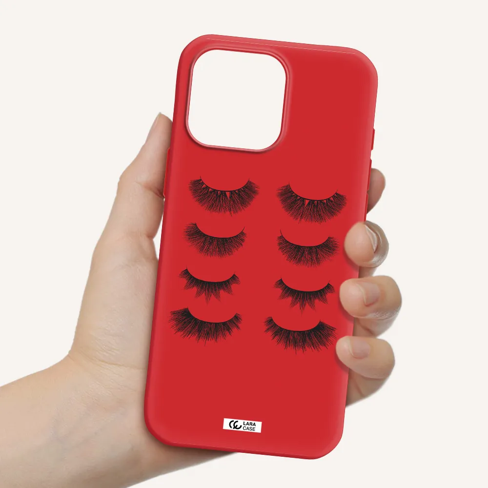 Eyelids Apple Iphone 16 Pro Max Silicone Imperial Red Case