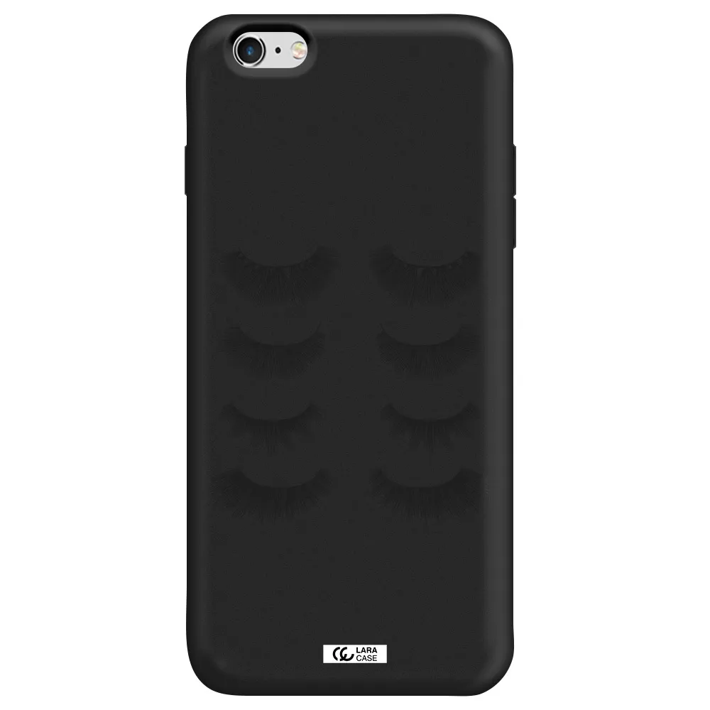 Eyelids Apple iPhone 6 s plus Silicone black Case
