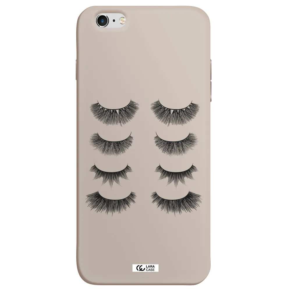 Eyelids Apple iPhone 6S Silicone Stone Case
