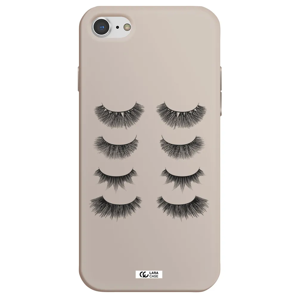 Eyelids Apple iPhone 7 Silicone Stone Case