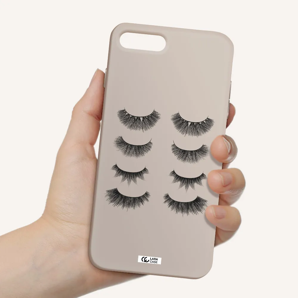 Eyelids Apple iPhone 8 plus Silicone Stone Case