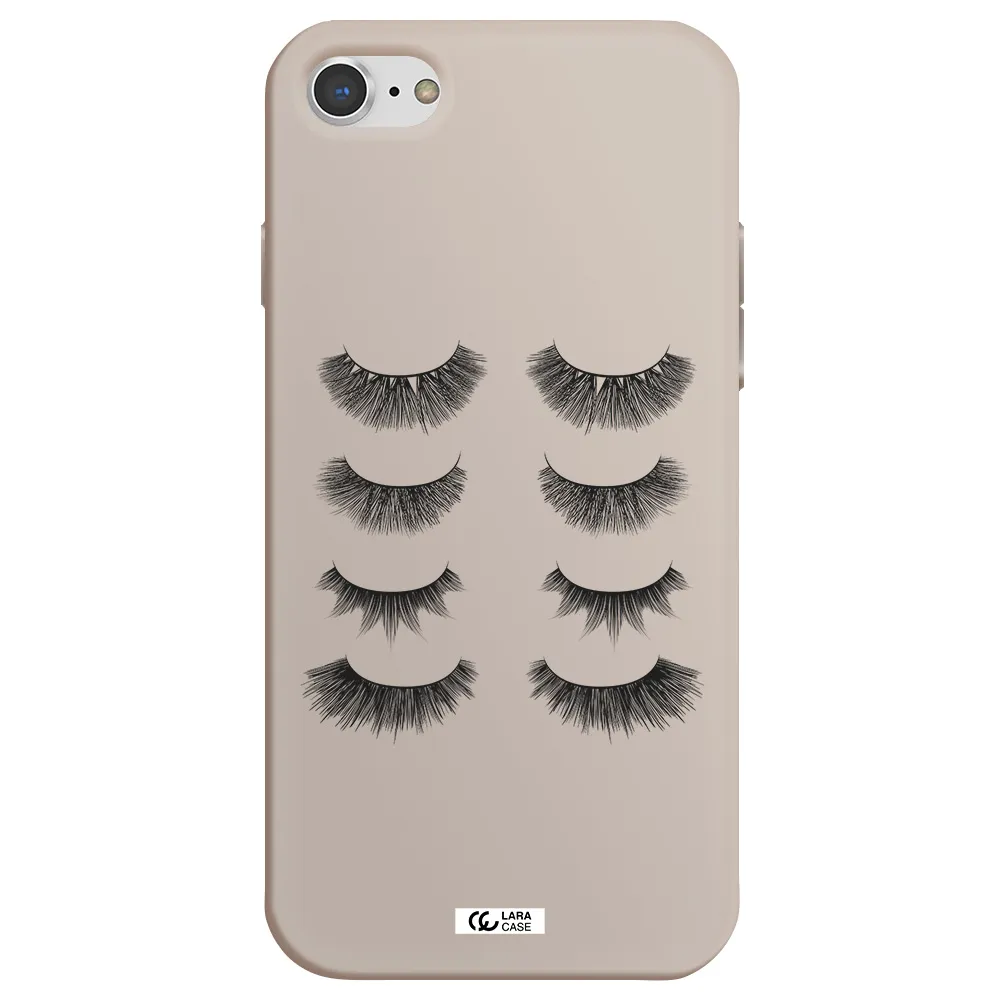Eyelids Apple iPhone 8 Silicone Stone Case