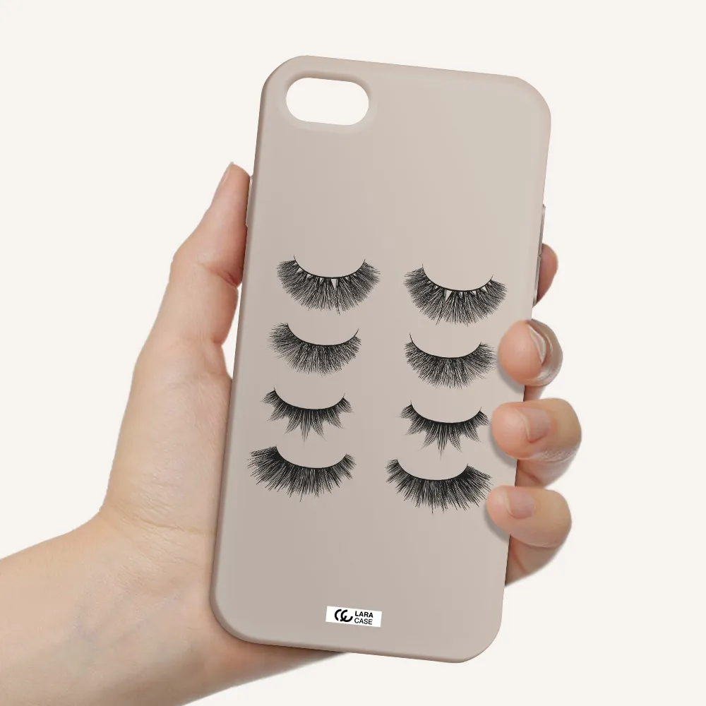 Eyelids Apple iPhone 8 Silicone Stone Case