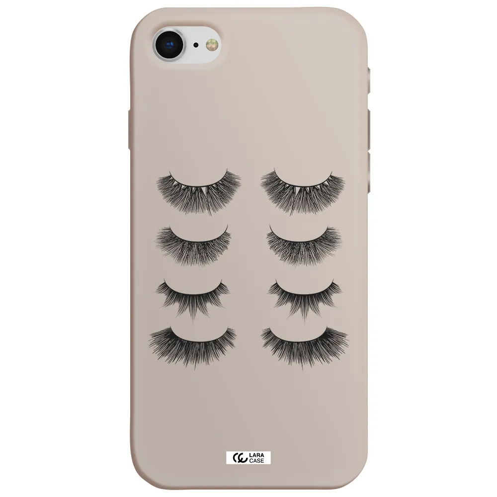 Eyelids Apple iPhone se 2020 Silicone Stone Case