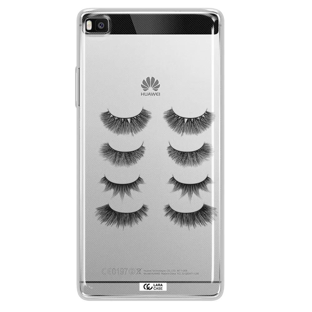 Eyelids Huawei P8 Clear TPU Case