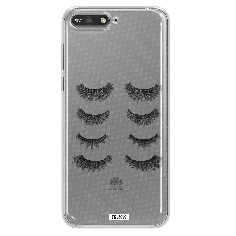 Eyelids Huawei Y6 2018 Clear TPU Case