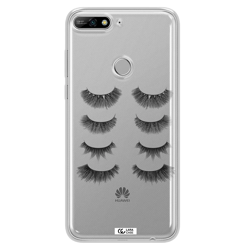 Eyelids Huawei Y7 2018 Clear TPU Case
