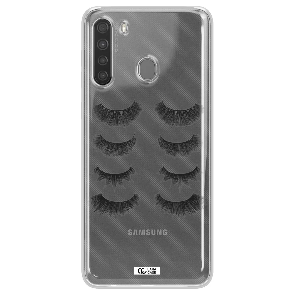 Eyelids Samsung A21 Clear TPU Case