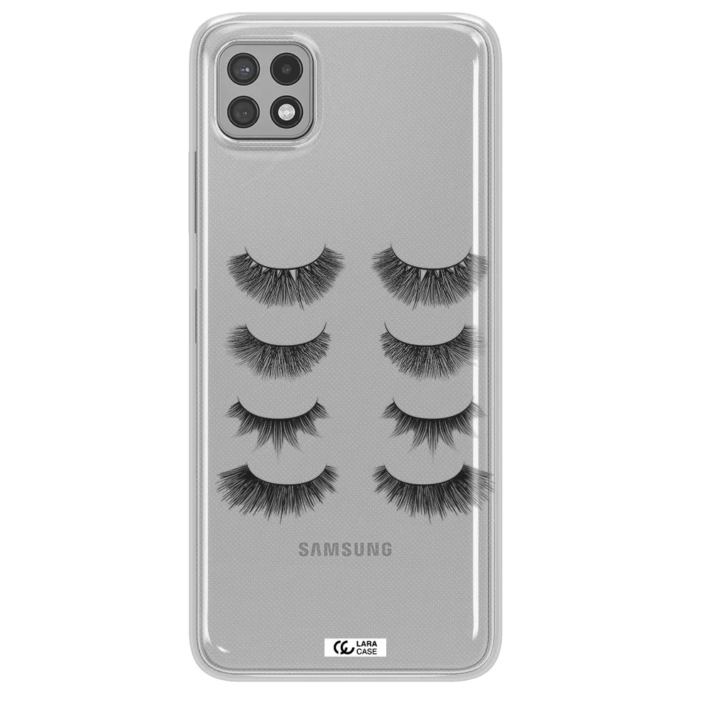 Eyelids Samsung A22 5g Clear TPU Case