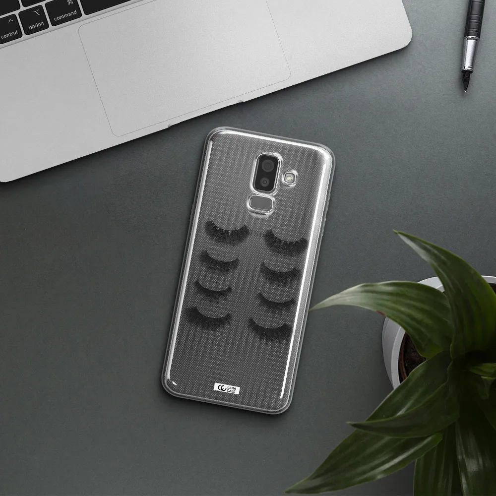Eyelids Samsung J8 Clear TPU Case