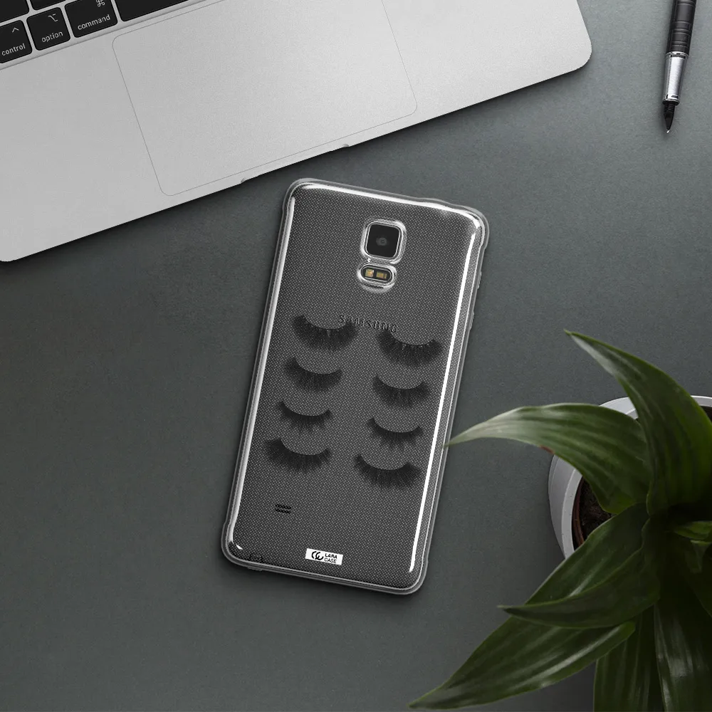 Eyelids Samsung Note 4 Clear TPU Case