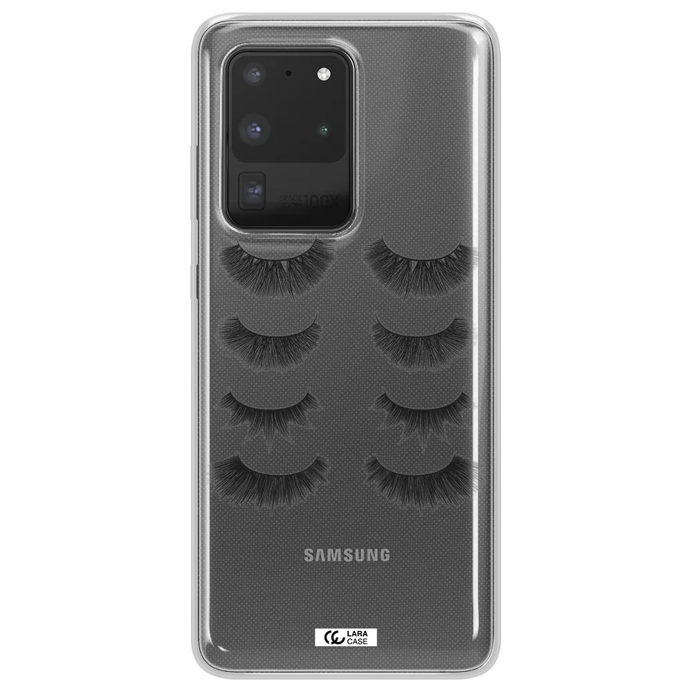 Eyelids Samsung S20 Ultra Clear TPU Case