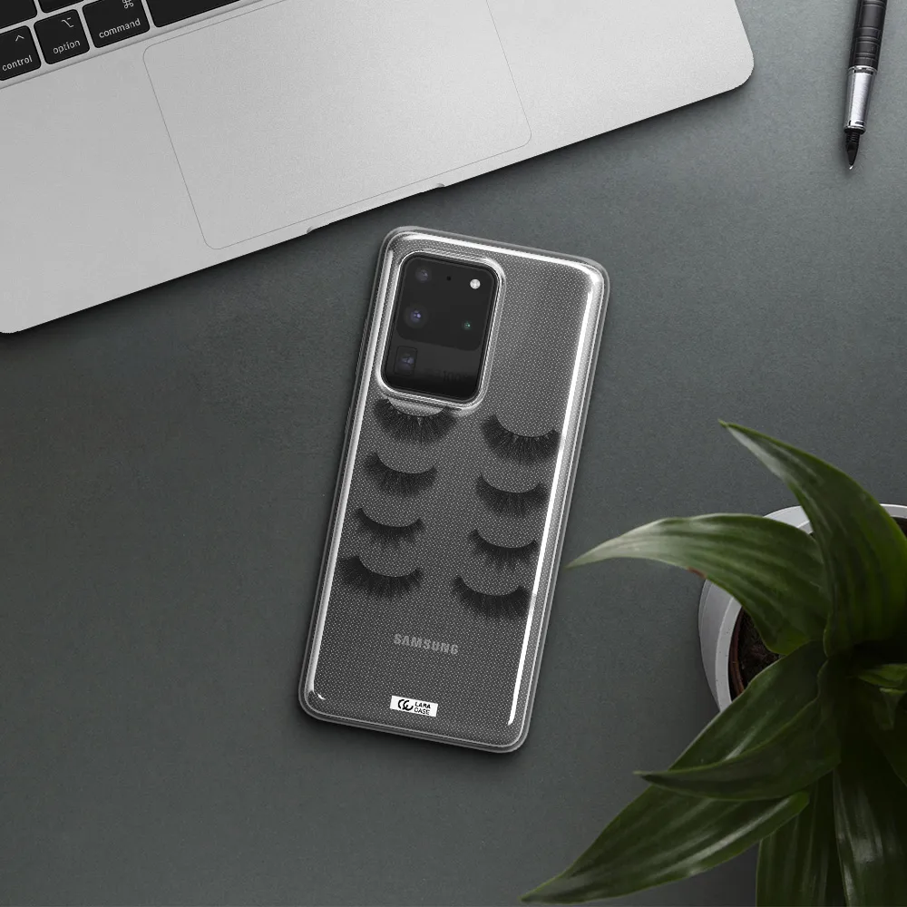 Eyelids Samsung S20 Ultra Clear TPU Case