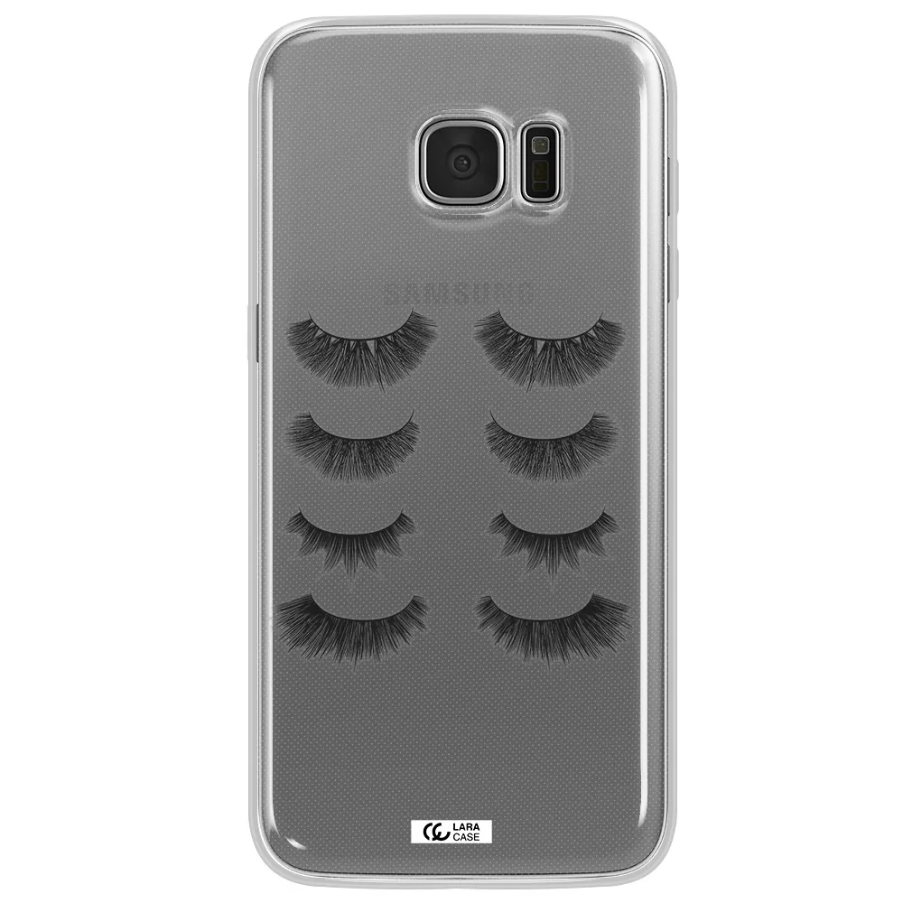Eyelids Samsung S7 Edge Clear TPU Case