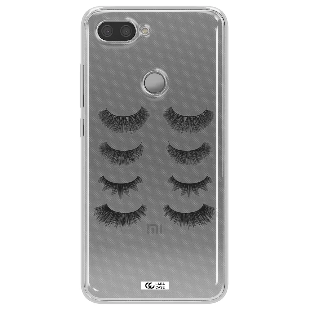 Eyelids Xiaomi Mi 8 Lite Clear TPU Case