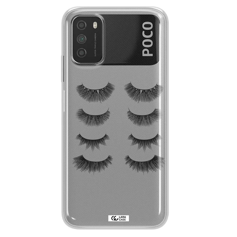Eyelids Xiaomi Poco M3 Clear TPU Case