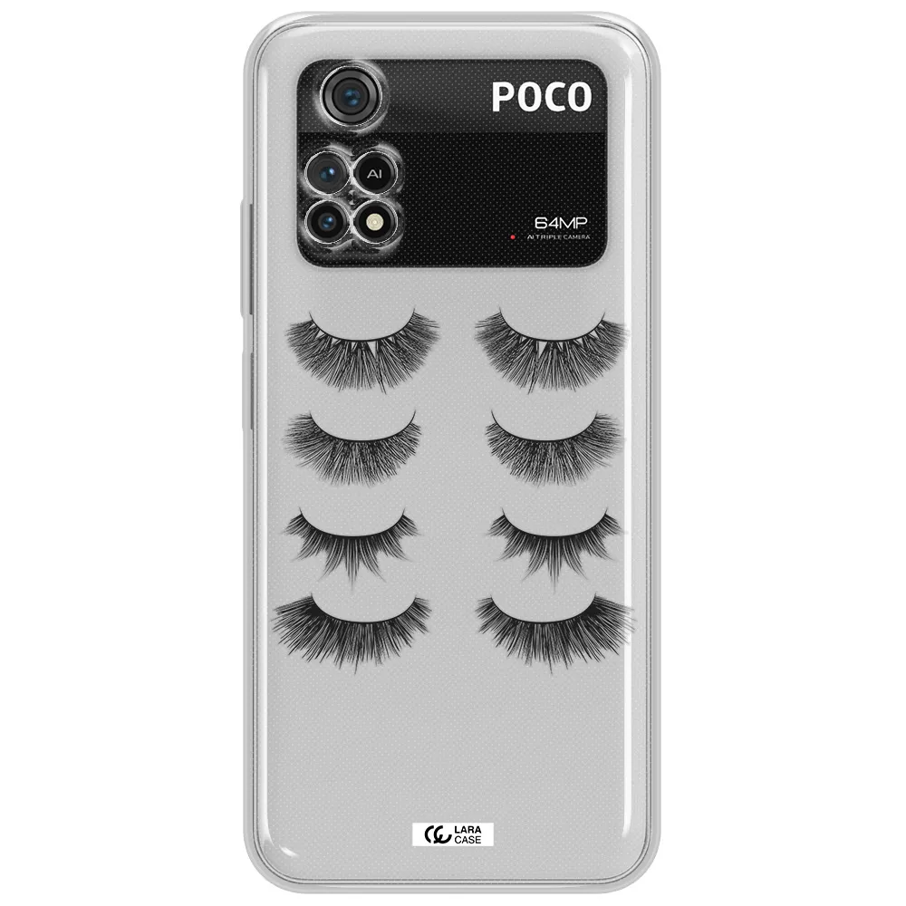 Eyelids Xiaomi Poco M4 Pro 4G Clear Tpu Case
