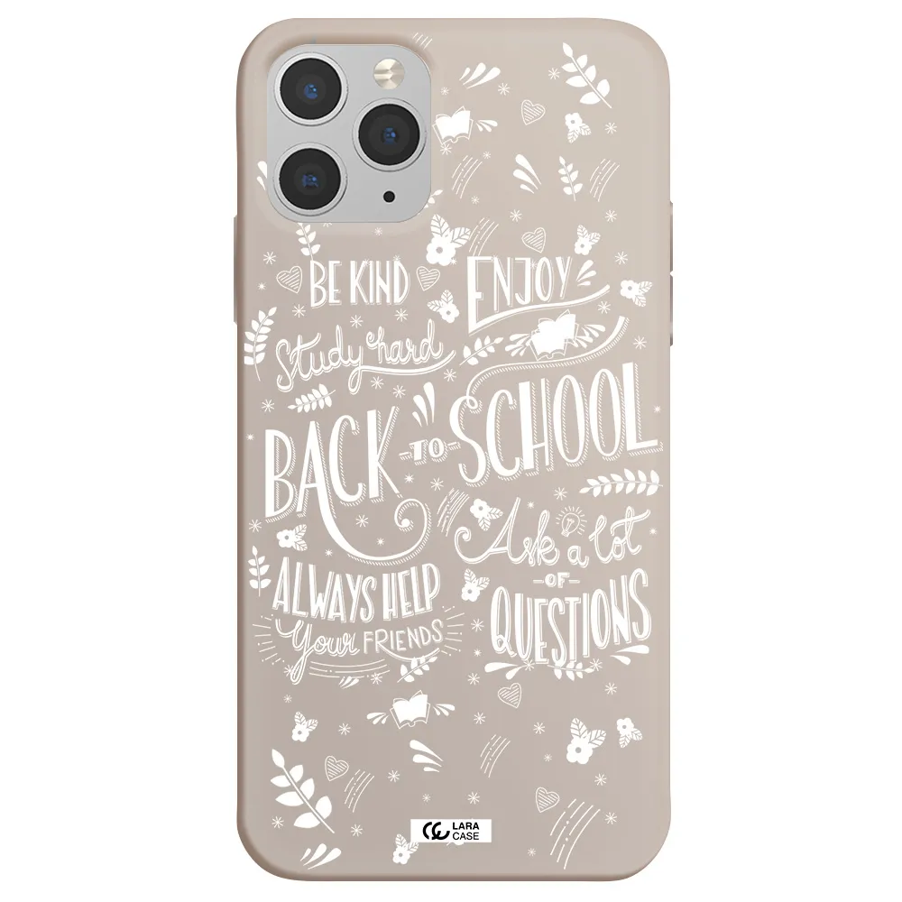 Back To School Apple iPhone 11 pro max Silicone Stone Case