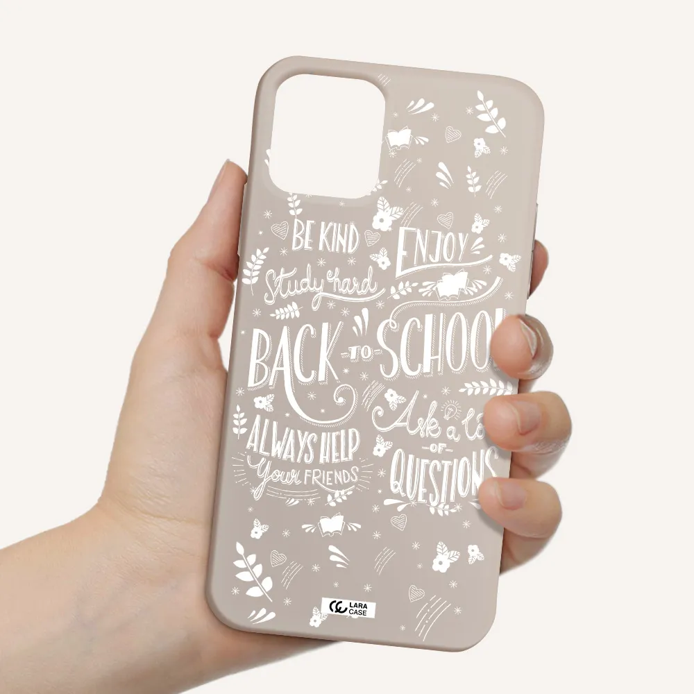 Back To School Apple iPhone 11 pro Silicone Stone Case