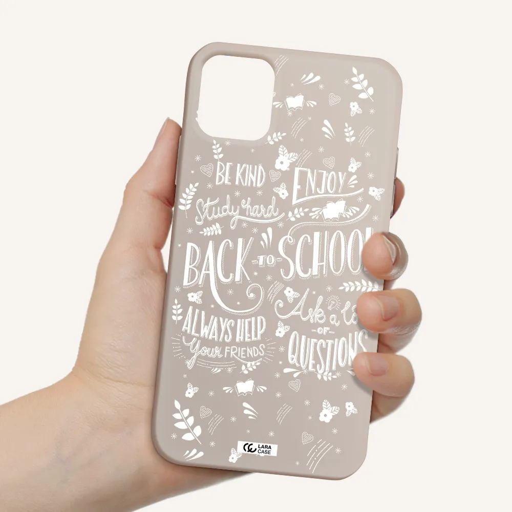 Back To School Apple iPhone 11 Silicone Stone Case