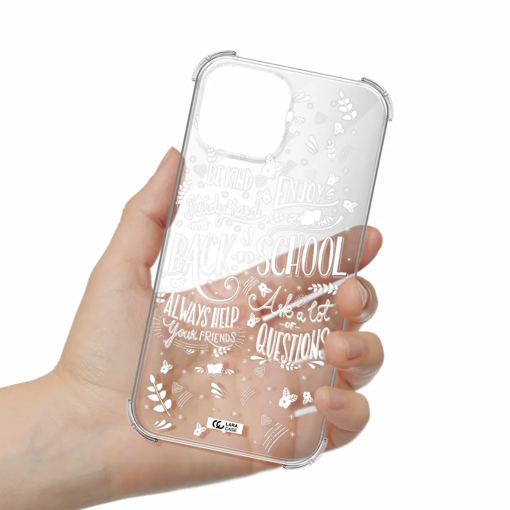 Back To School Apple iPhone 13 Clear PC Case