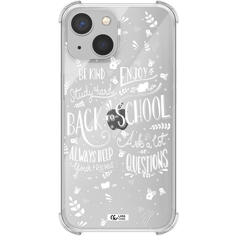 Back To School Apple iPhone 13 mini Clear PC Case