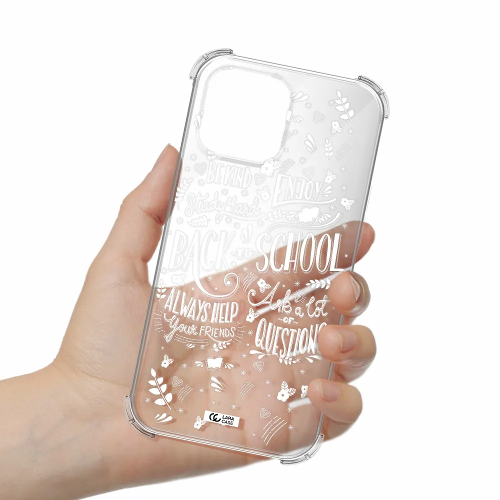 Back To School Apple iPhone 13 Pro Clear PC Case