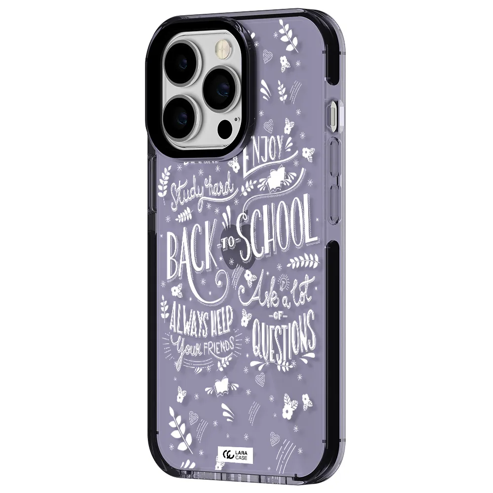 Back To School Apple iPhone 13 Pro impact Lilac Case
