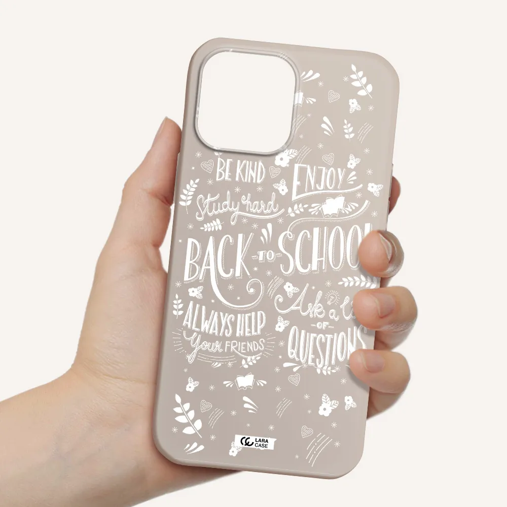 Back To School Apple iPhone 13 Pro Silicone Stone Case
