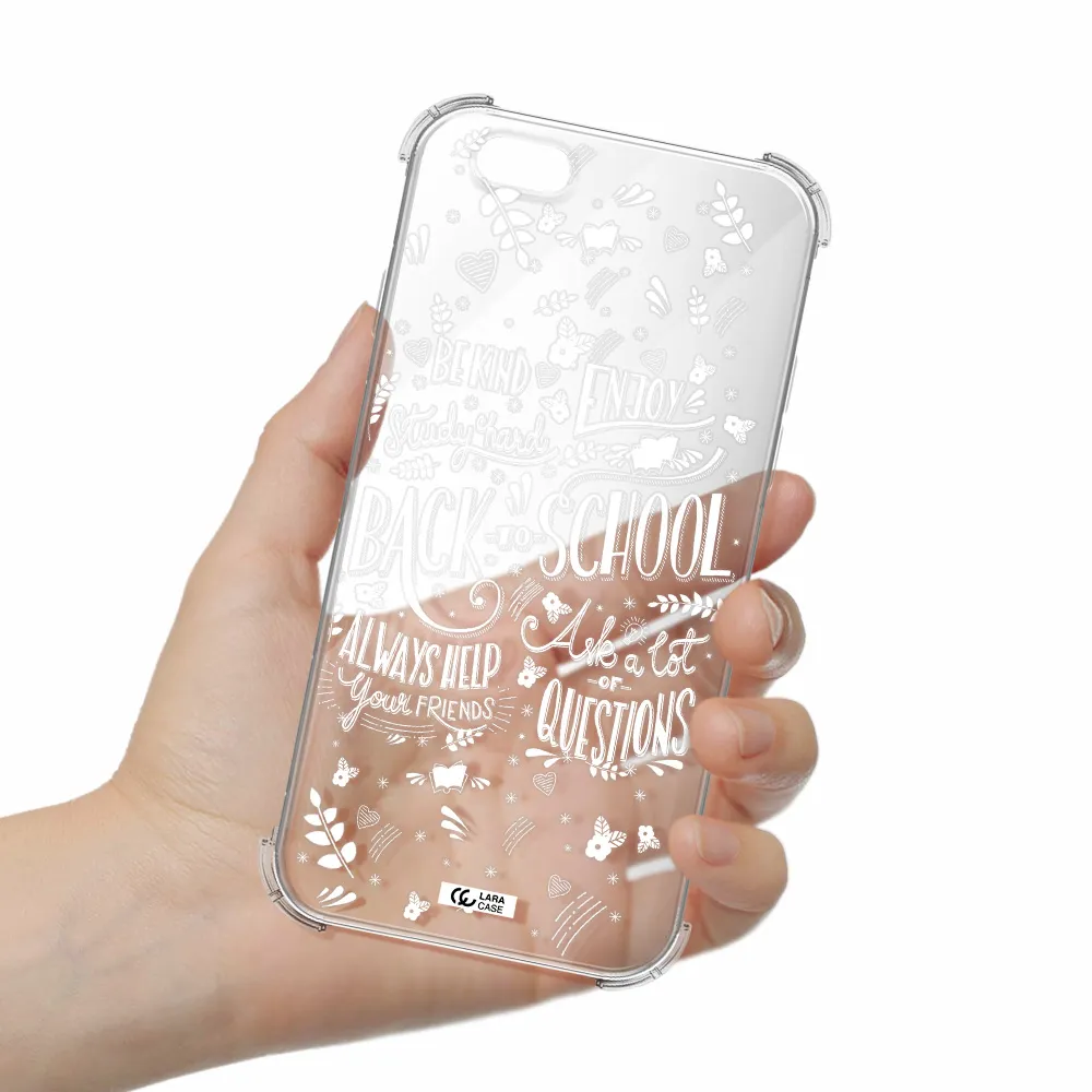 Back To School Apple iPhone 6 Clear PC Case