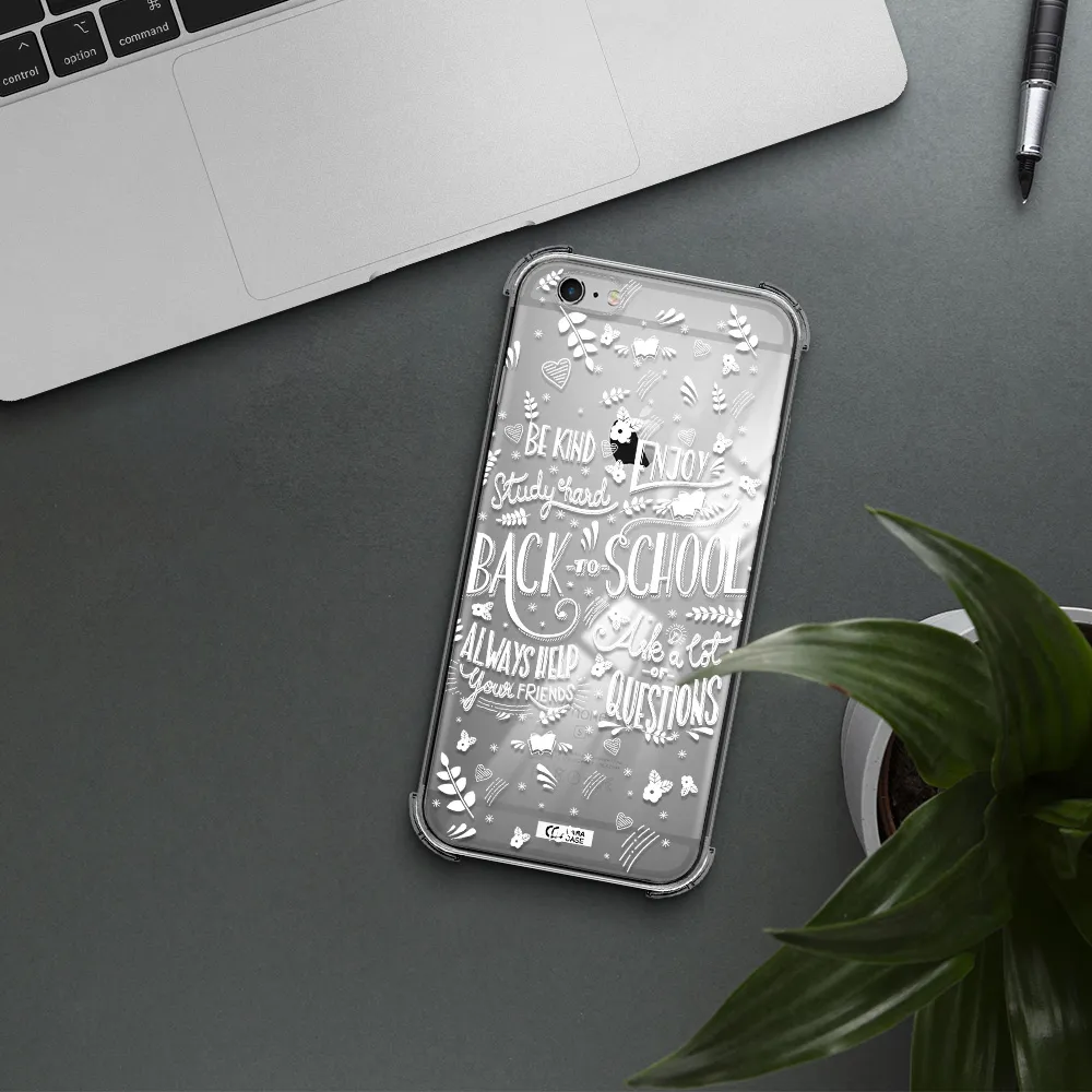 Back To School Apple iPhone 6 plus Clear PC Case