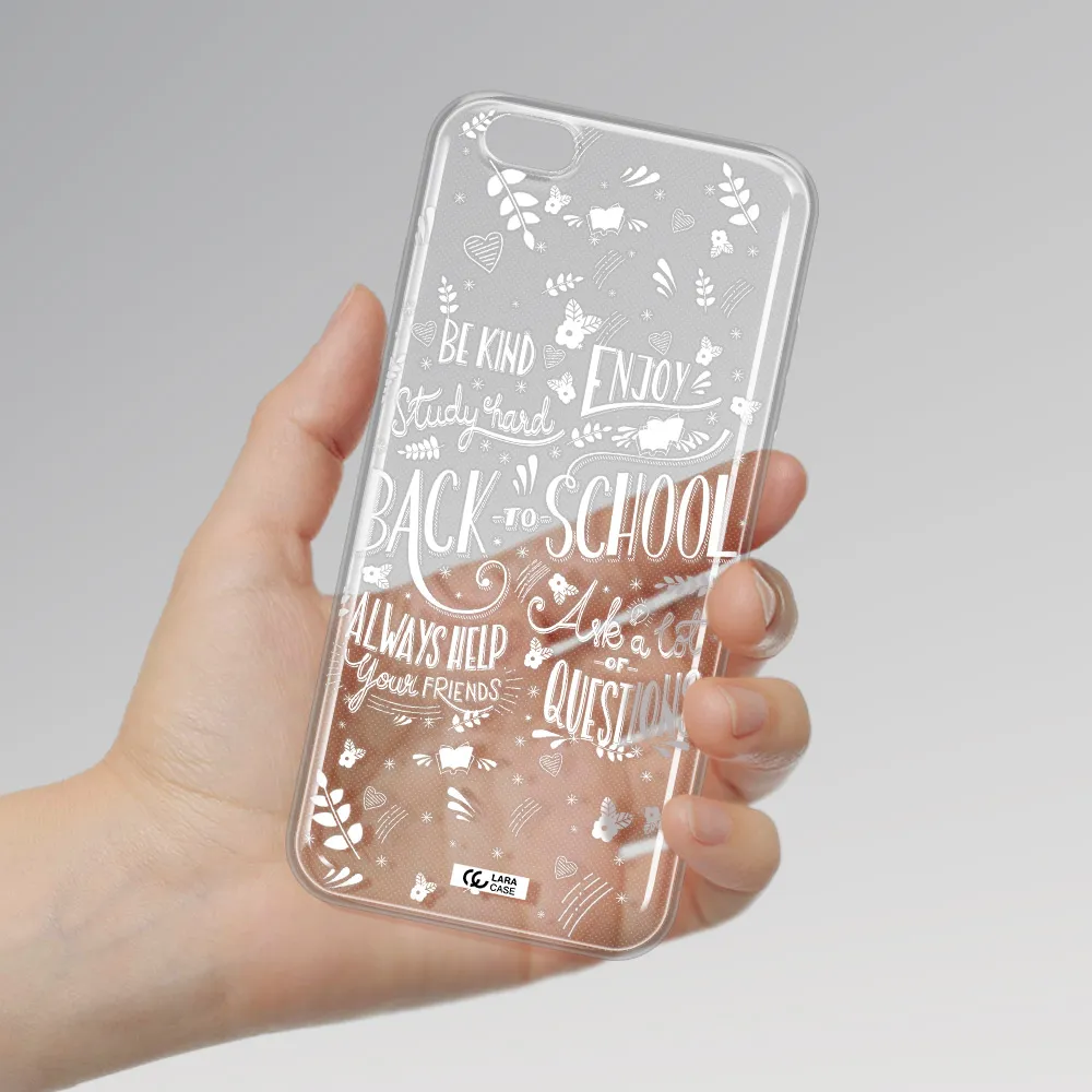 Back To School Apple iPhone 6 s plus Clear TPU Case
