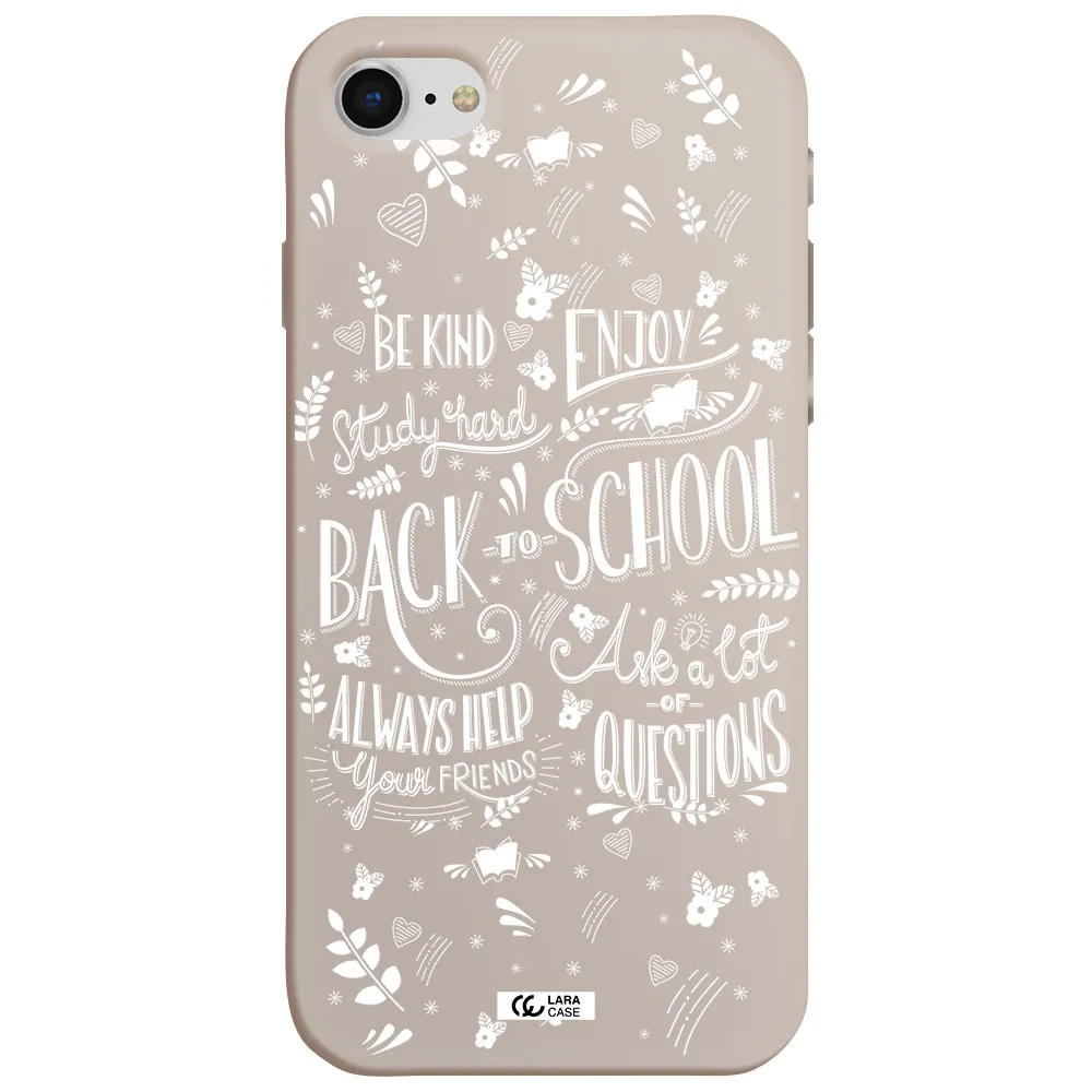 Back To School Apple iPhone se 2020 Silicone Stone Case