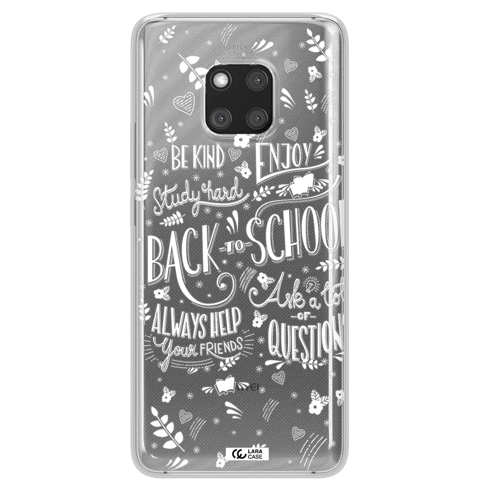Back To School Huawei Mate 20 Pro Clear TPU Case