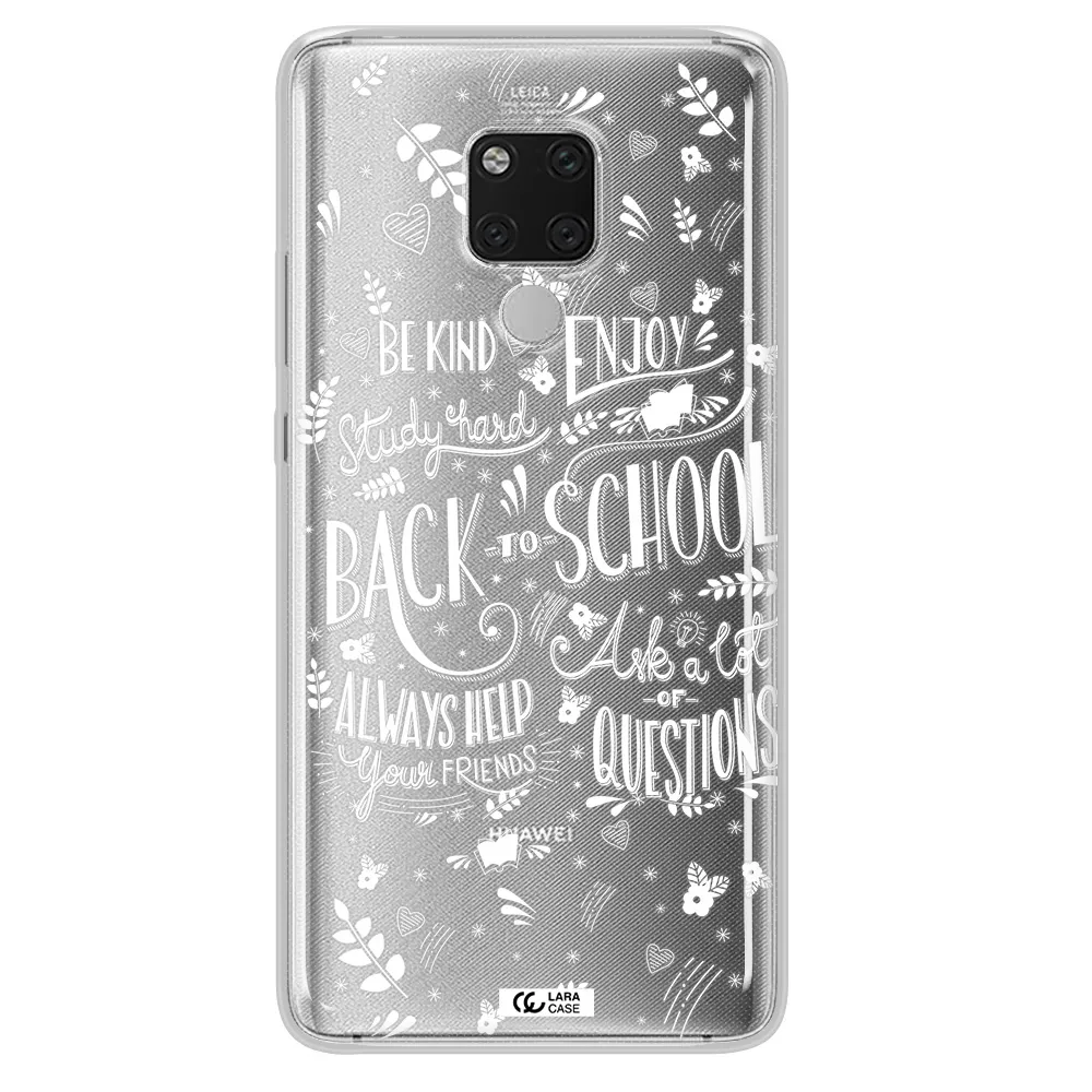 Back To School Huawei Mate 20X Clear TPU Case