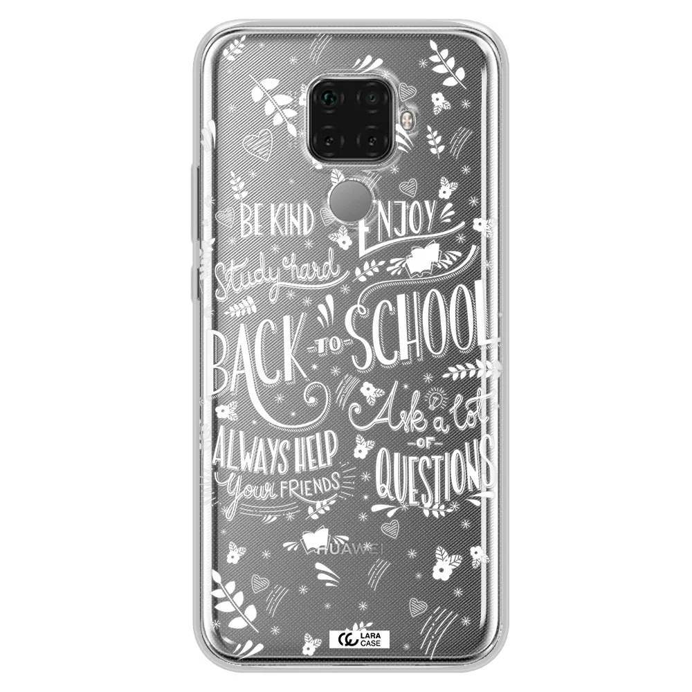 Back To School Huawei Mate 30 Lite Clear TPU Case