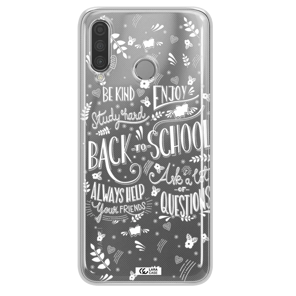Back To School Huawei P30 Lite Clear TPU Case