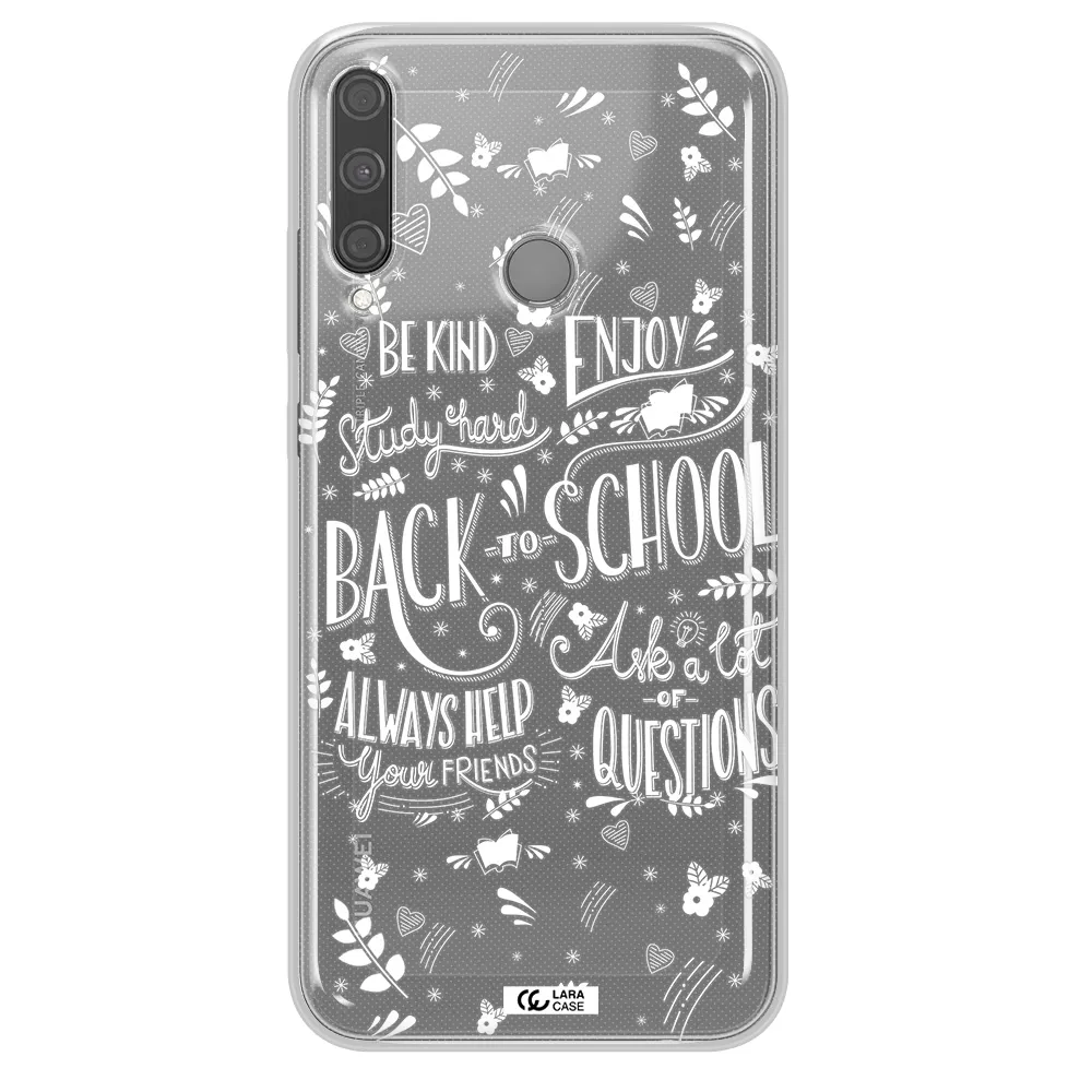 Back To School Huawei P40 Lite E Clear TPU Case